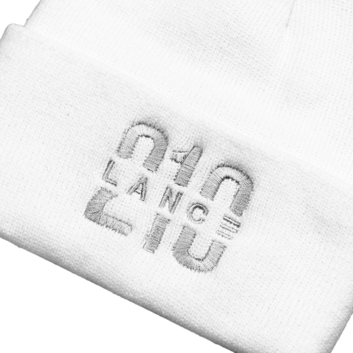 210 Beanie (White/Silver)  Lance Stewart Official Lance210 Merch Store - Shop T-shirts, beanies, snapbacks, pop sockets, hoodies and more! As Seen On YouTube, Vine, Instagram, Facebook and Twitter